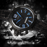 CAPSULE 45MM PVD BK BL