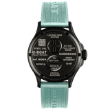 DARKMOON 44MM BK AQUAMARINE PVD