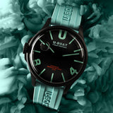 DARKMOON 44MM BK AQUAMARINE PVD
