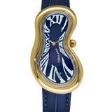 EXAEQUO Melting Watch Gold Blue